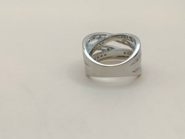 Orisil Jewels: Elegant Multilayer Colorful Fusion Ring Made with Pure 92.5 Silver