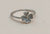 Orisil Jewels: Dainty Four-Leaf Clover Sparkle Ring Crafted with Pure 92.5 Sterling Silver