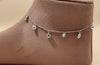 Exquisite 92.5 Silver Charm Anklet 💎
