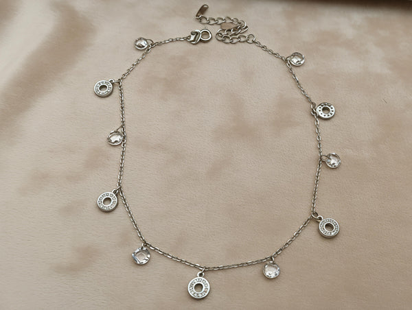 Exquisite 92.5 Silver Charm Anklet 💎