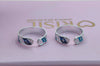 Orisil Jewels™ Oceanic Enamel Silver Toe Rings