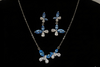 Crystal Butterfly Necklace & Earrings Set