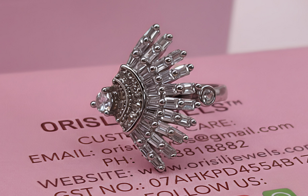 Stealing Silver Sunburst ring