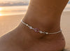 Exquisite 92.5 Sterling Silver Drop Charm Anklet 💎✨