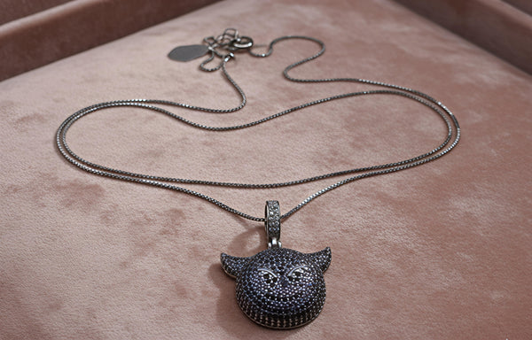 Sparkling Devil Pendant Necklace