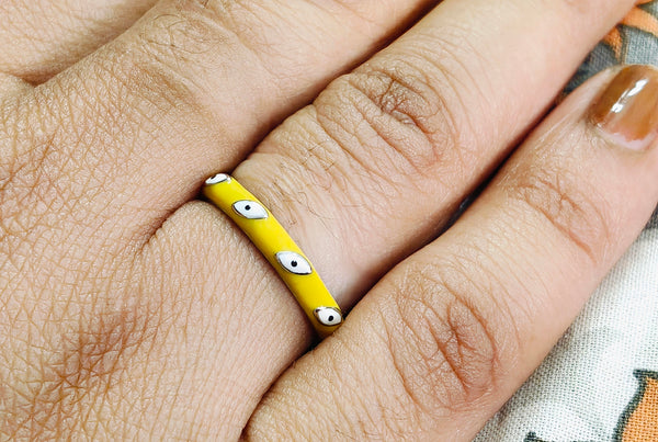 Orisil Jewels: Vibrant Evil Eye Protection Band